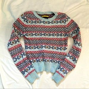 ❄️ Fair Isle Knit Cropped Sweater